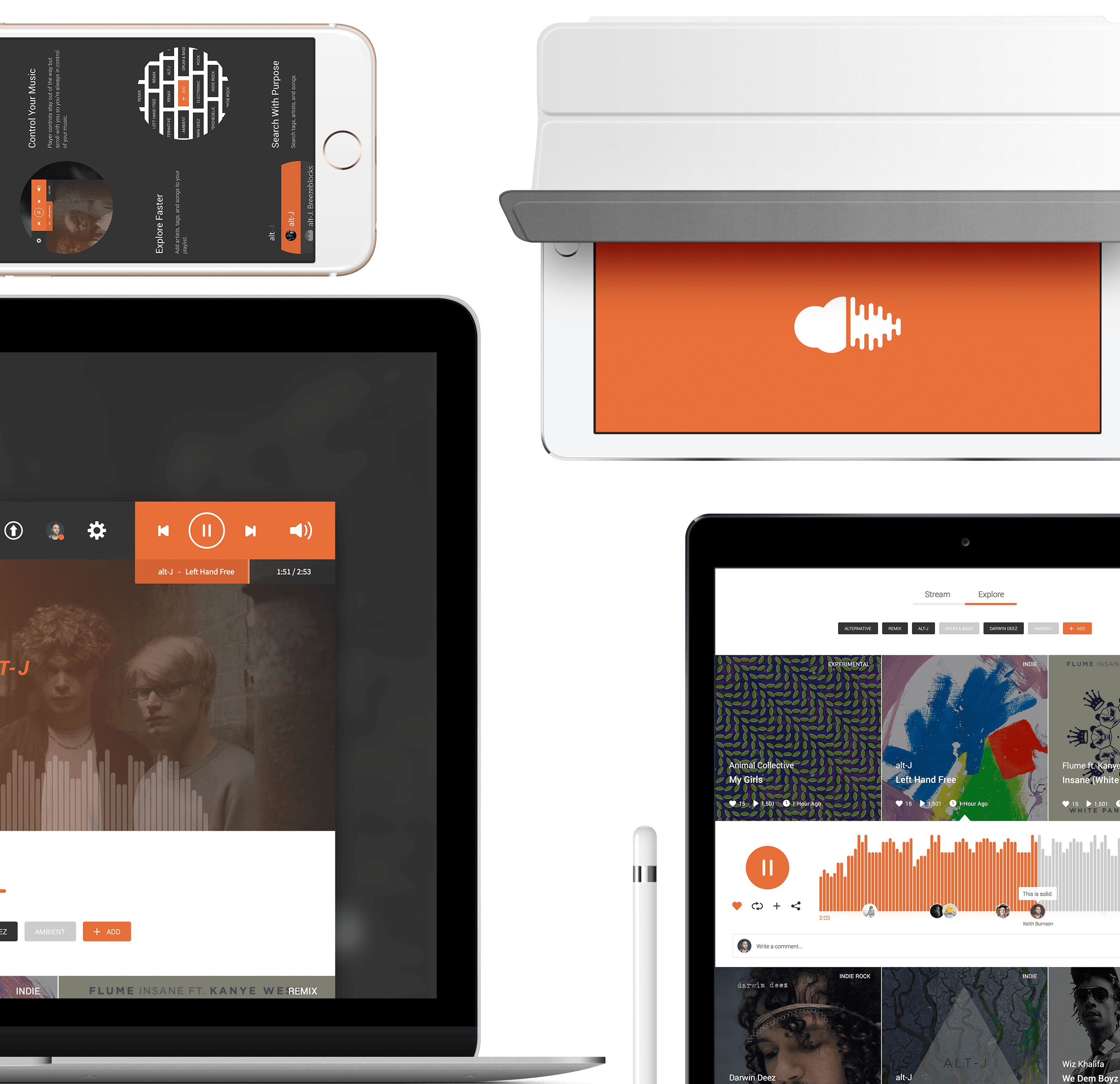 devices with SoundCloud service
